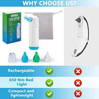 Electric Ear Dryer for Swimmer’s Ear by Tilcare - Rechargeable Ear Drying Water Remover for Swimming, Showering, and Hearing Aids - Comes with 3 Ear Drying Tips & Carrying Pouch