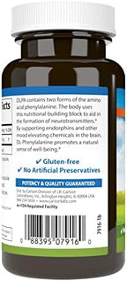 Carlson DLPA DL-Phenylalanine 500 mg Mood, Cognitive & Nervous System Support Supplement - 60 Capsules