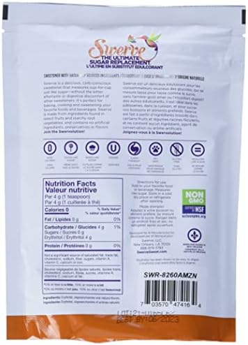 Swerve Sweetener, Granular, 12 Ounce (Pack of 2)