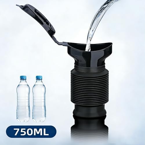Pee Bottles for Men, Adjustable Emergency Urinal, Car Pee Bottle for Men and Women, 2-Piece Set Portable Toilet for Car, Shrinkable Personal Mobile Toilet,Urine Bottle