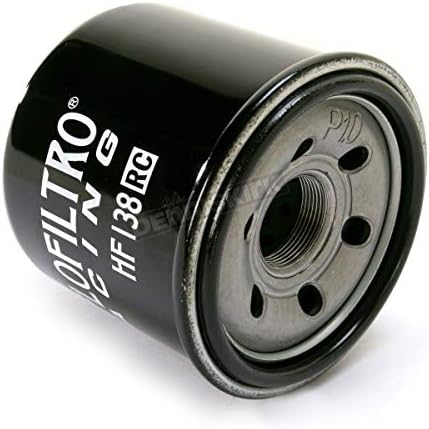 HiFloFiltro HF138RC Black RC High Performance Premium Oil Filter, Single