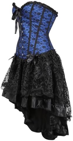 Corsets Dress for Women Gothic Burlesque Bustiers TuTu Skirt Set Exotic