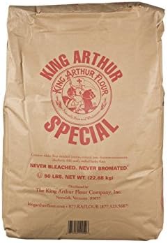 King Arthur Unbleached Bread White Flour, 50 Pound