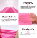 100pcs Massage Table Sheets, Disposable Bed Sheets Soft Non woven Fabric Spa Bed Sheets Breathable For Massage Beauty Salon Eyelash Wax Tattoo Bed Covers, 31" x 71" Pink