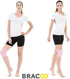 Bracoo Knee Support Brace for Men Women, Adjustable Compression Sleeve Wrap Patellar Pad Tendon - Arthritis Pain, meniscus tear, Injury Recovery, Running, Workout, KS10