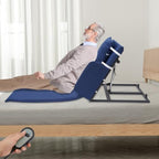 Electric Power Lifting Adjustable Bed Back Rest for Patient Back Lumbar Support, Assist Elderly to Get Out of Bed Easily, Electric Auxiliary Backrest for The Disabled, Elderly 330lbs Blue
