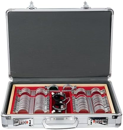 JS-104 Optometry Equipment Trial Lens Set Case Red Velvet Free Trial Frame 104 Lens Case