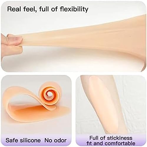 Self Adhesive Gel Pads For Calves, 1 Pair Silicone Leg Onlays Women Leg Corrector For Crooked Or Thin Skinny Legs, Skin-Friendly,Light,300g,Hilarious123