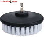 5in 3 Piece Soft, Medium and Stiff Power Scrubbing Brush Drill Attachment for Cleaning Showers, Tubs, Bathrooms, Tile, Grout, Carpet, Tires and Boats by DUOSHIDA