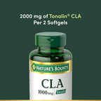 Nature's Bounty Tonalin Pills and Dietary Supplement, Diet and Body Support, 1000 mg, 50 Rapid Release Softgels