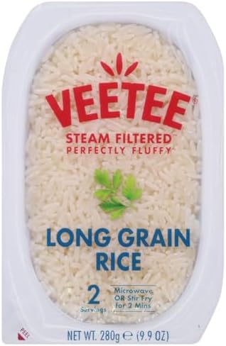Veetee, Steam Filtered Perfectly Fluffy Long Grain Rice, 9.9 Ounce