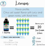 Deiman Artificial Food Flavoring Sweet Lime Concentrate D-15(4 fl oz)