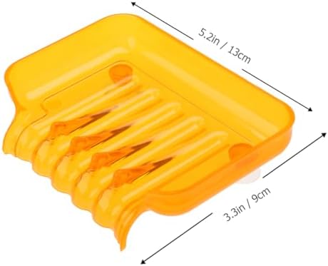 Zerodeko Drainage Soap Dish for Bathroom Suction for Shower soap Holder Colorful Hollow Bottom Soap Dish