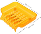 Zerodeko Drainage Soap Dish for Bathroom Suction for Shower soap Holder Colorful Hollow Bottom Soap Dish