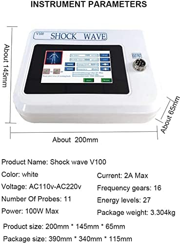 Extracorporeal Shockwave Therapy Machine,Shockwave Deep Muscle Massager Pain Relief Shock Wave Therapy Machine for Back Waist Leg and Golf Elbow Relief Pain