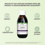 HERBION Naturals Ivy Leaf Cough Syrup with Thyme and Licorice, 5 FL Oz, Soothes Throat and Relieves Respiratory Discomfort, for Adults, Kids 13 Months and Above, Alcohol Free, Sugar Free with Stevia