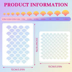 10 Pcs Fish Scale Stencils, Mermaid Scale Template, Multifunctional Face Painting Template, Reusable, Suitable for Wall, Face and Body Painting, As Well As DIY Crafts