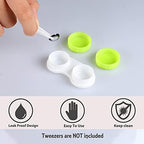 16 Pack Mini Contact Lens Case Set, Colorful Bulk Box Holder