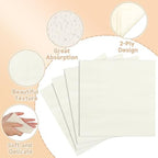 NatNarr 120 Pcs Cocktail Napkins Ivory Napkins Disposable Cream Dessert Beverage Napkin Beige Party Napkin for Wedding, Baby Bridal Shower, 5X5 Inch