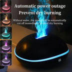 ThreeH USB Essential Oil Diffuser 200ml Ultrasonic Aromatherapy Humidifier with 7-Color LED Mood Light & Auto Shut-Off for Bedroom Office Home(Black)