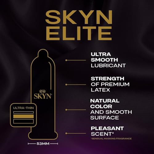 SKYN Elite, 10 Count, Ultra-Thin, Lubricated Latex-Free Condoms
