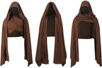 Medieval Hooded Shawl, Multifunctional Cowl Scarf, Costume Accessory for Viking Shaman Renaissance