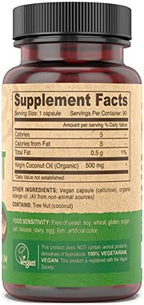 Deva Vegan Virgin Coconut Oil - 500 mg 90 Vcap