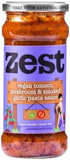 Zest Tomato Mushroom & Smoked Garlic Pasta Sauce 340g - 2 Pack