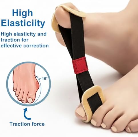 Toe Stretcher Band - Bunion Corrector for Women Big Toe, Hallux Valgus Corrector, Foot Resistance Band for Bunion Relief