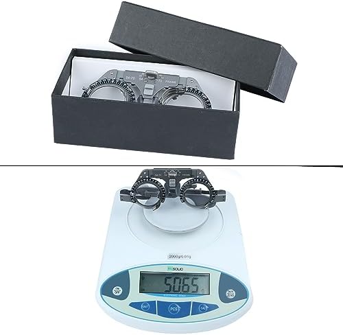 Optical Adjustable Trial Lens Frame - Titanium Material, Super Lightweight Full Function Optometry Frame (PD: 54-70mm) - Suitable for Optometrists