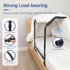 Blanket Lifter for Feet Under Mattress–Height Width Adjustable Bed Cradle Sheet Support, Extra-wide Foot Tent Keep Blankets Off Feet for Post Surgery Recovery Neuropathy Arthritis, 4 Clips Included
