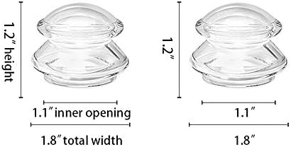 Silicone Cupping Sets for Chinese Cupping and Massage Therap, for Body Massage,Muscle Relaxation,Pain Relief (S(2))