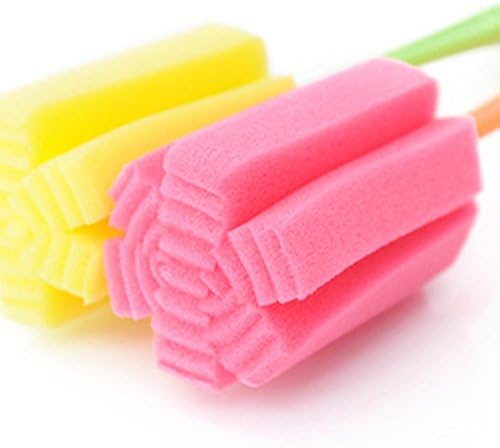 YEJI 10pcs Sponge Vacuum Cup Cleaning Brush Bottle Thermos Mug Cleaning Tool