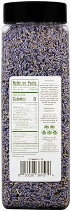 NPG Freeze Dried Lavender Flowers 4 Oz, Culinary Grade Lavender Buds for Tea, Baking, DIY Soap, Candle Making, Potpourri, Natural Fragrance Sachets, All-Natural, Non-GMO, Gluten-Free