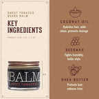 18.21 Man Made Beard Balm for Men, Spiced Vanilla, 2 fl. oz - Premium Grooming Cream with Low Shine for Conditioning and Shaping Beards, Mustaches - Scented Facial Hair Balms, Long-Lasting Moisture