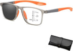 Sport Intelligent Photochromic Progressive Bifocal Presbyopia Glasses, Sports Anti-Blue Light Reading Glasses
