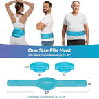 Comfytemp Ice Pack for Back Pain Relief, 2 Pcs, Sciatica Ease Brace, Reusable Gel Lower Back Ice Wrap for Injuries, Hot Cold Compress for Lower Lumbar, Waist, Men Women After Surgery (Blue)