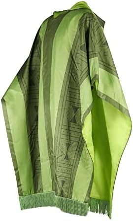 PAINEOMN Halloween Costume, Adult Green Cloak Cape Poncho Madrigal Cosplay Costume Halloween Outfit Dress up for Men