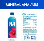FIJI Natural Artesian Bottled Water, 1 Liter / 33.8 Fl Oz (Pack of 12)