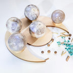 Moonstone Crystal Sphere - 1.6-2.0" Inches, Gentle Blue Hue, Hand-Polished for Intuition, Balance, and Emotional Harmony, Decorative Balls for Reiki, Chakra, Feng Shui, Meditation, Witchy Gifts