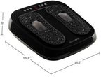 Foot Massager – Vibrating Platform with Rotating Acupressure for Feet and Legs with Remote Control Included by Bluestone (Black)