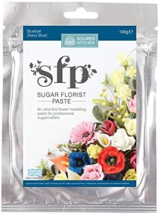 Squires Kitchen Sugar Florist Paste SFP Bluebell / Navy Blue 100g