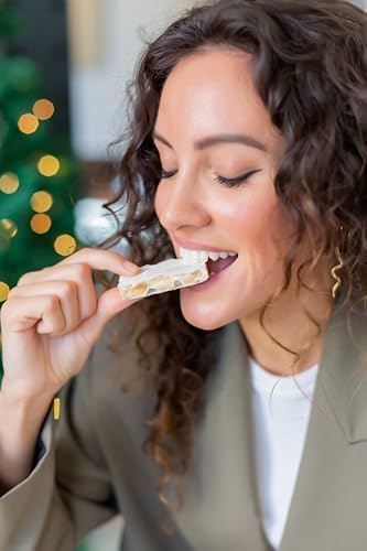 El Almendro Turrones, Turron Nougat, Torta Imperial with Almonds & Honey Christmas Candy, Crunchy Torrone From Spain, Traditional & Authentic Spanish Brittle, Holiday Dessert, Gluten Free, Great Snack with Coffee or Tea 1 Box, 7.05 oz.