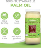 100% Sustainable Palm Oil | RSPO Certified |Food Grade | Not Hydrogenated | For cooking, baking and soap making -14 Fl Oz