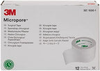 3M™ Micropore™ Surgical Tape 1530-1, 1 IN x 10 YD (2,5cm x 9,1m), 12 Rolls/Carton