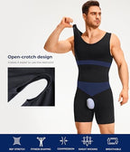TAILONG Mens Shapewear Tummy Control Bodysuit Sleeveless Compression Shirts Slimming Body Shaper Fajas Para Hombres