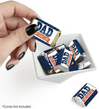 Big Dot of Happiness Happy Father's Day - Mini Candy Bar Wrapper Stickers - We Love Dad Party Small Favors - 40 Count