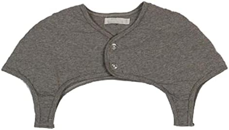 Thicker Shoulder Warmer for Back Neck and Shoulders Pain Relief Arthritis Relief, Keep Warmer Short-Sleeved Cotton Vest, Gery