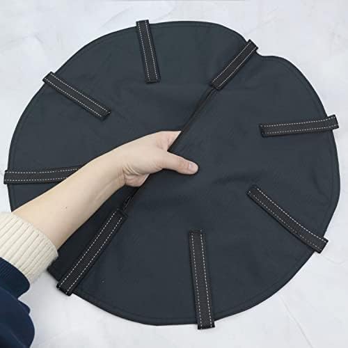 Wheelchair Spoke Guard with Storage Pocket Pouch for Wheelchair Wheels 24'' to Protect Fingers Black