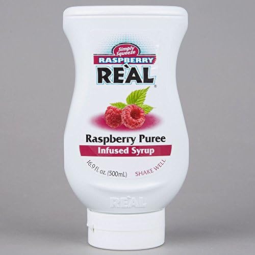 Simply Squeeze-Raspberry Real-Raspberry Puree Infused Syrup 16.9 Oz.